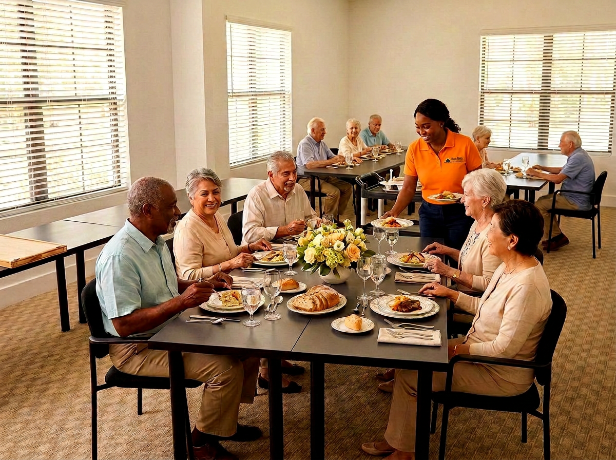 Caregivers and participants enjoying time together